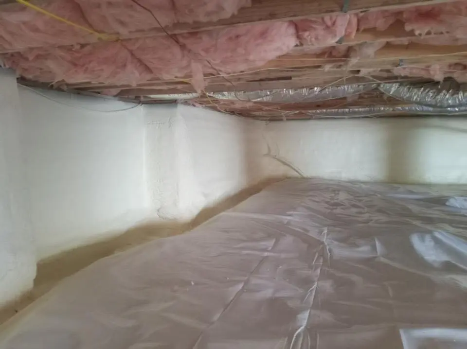 Crawl space encapsulation with closed-cell spray foam for Roof Maintenance in South Ogden